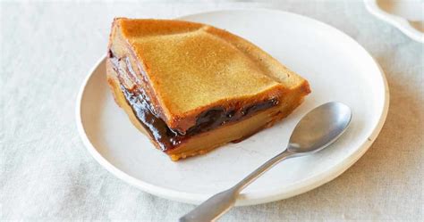 Nian Gao Baked Sticky Rice Cake With Red Bean Paste Punchfork