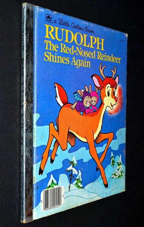 Rudolph The Red Nosed Reindeer Shines Again Vintage Little Golden Book