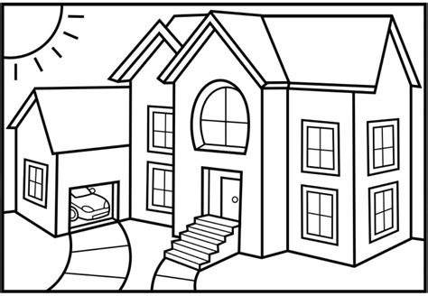 House Coloring Pages Only Coloring Pages