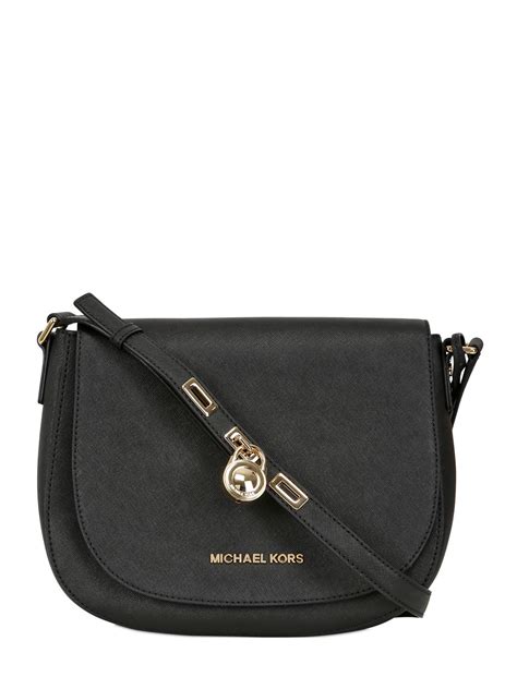 Buy, sell, empty your wardrobe on our website. Michael Michael Kors Hamilton Saffiano Leather Shoulder ...
