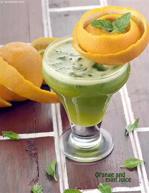 Minty Morning Orange And Mint Juice Recipe Healthy Juices Recipes