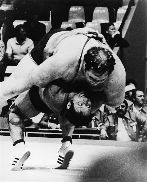 German Heavyweight Wrestler Wilfried Dietrich Throws 400 Pound American