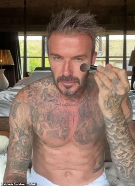 Blend It Like Becks Shirtless David Beckham Pokes Fun At Wife