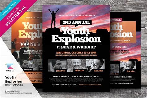 Maybe you would like to learn more about one of these? Youth Explosion Flyer Templates | Flyer template, Flyer ...