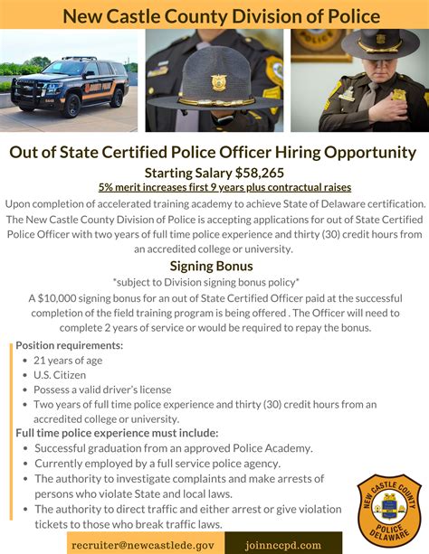 Benefits New Castle County Police News