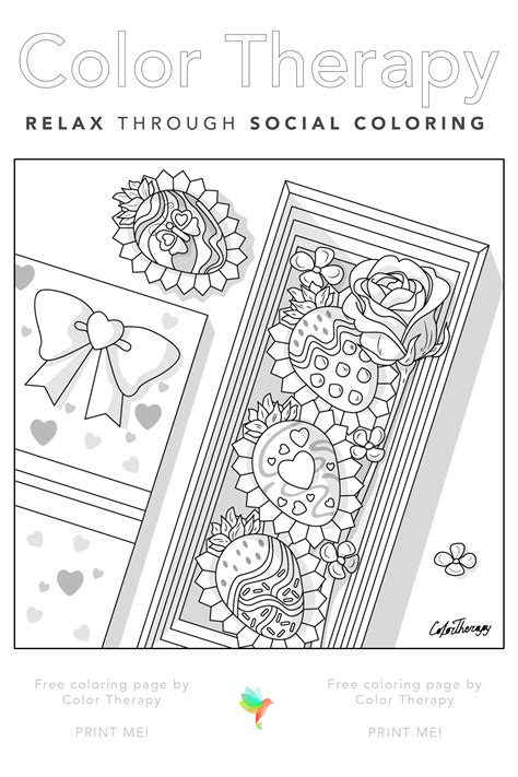 Color Therapy T Of The Day Free Coloring Template Color Therapy