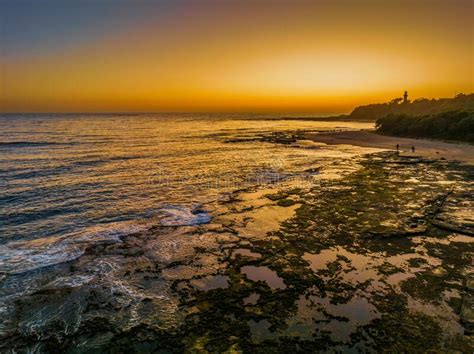 Sunrise Over The Sea And Bay With Clear Skies Stock Image Image Of