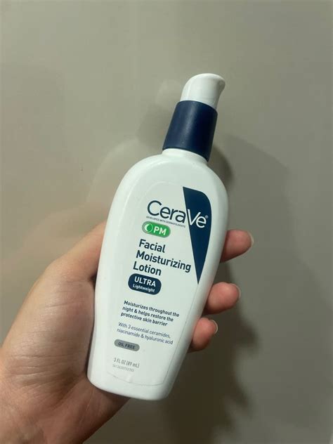 Cerave PM Facial Moisturizing Lotion Beauty Personal Care Face Face Care On Carousell