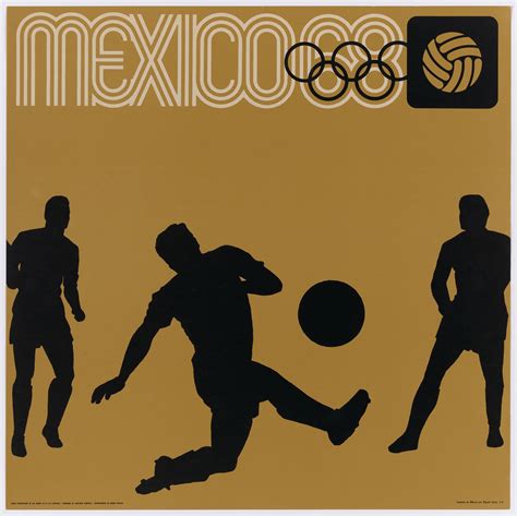lance wyman 1968 mexico city olympics soccer poster ca 1968 · sfmoma
