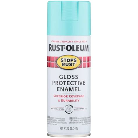 Rust Oleum Stops Rust Gloss Protective Enamel Light Turquoise Spray