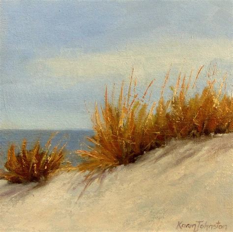 Karen Johnston Small Paintings Golden Dune Grass