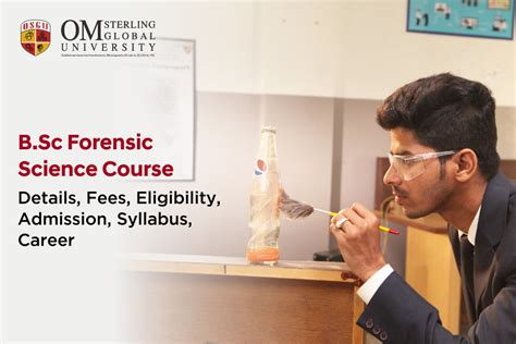 osgu s blog b sc forensic science courses om sterling global university