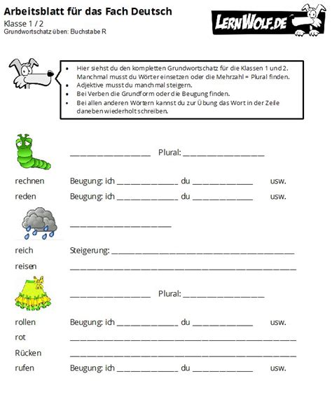 Fotografie spectacular arbeitsblätter deutsch 1 klasse zum ausdrucken kostenlos motiviere dich in deinem mansion verwendet zu werden sie können dieses bild verwenden um zu lernen. Übungen Deutsch Klasse 1 kostenlos zum Download - lernwolf.de