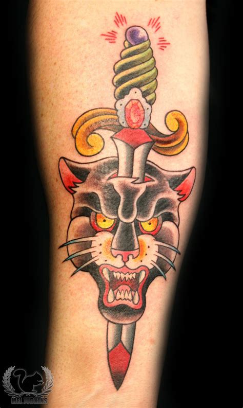 Their tattooists have a vast knowledge of creating all aspects of the latest tattoo designs and patterns. meljudkins:panther-dagger-dagger-daggertattoo-black ...