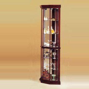 Crafted with a gleaming nickel frame, its four glass shelves can be adjusted for displaying large or small. Modern Corner Curio Cabinet - Foter