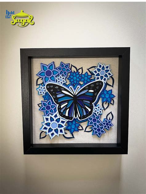 3D Layered CARDSTOCK BUTTERFLY svg butterfly svg shadowbox | Etsy