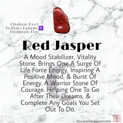 Red Jasper Healing Stone Is Always On The Top Of Crystal Must Have