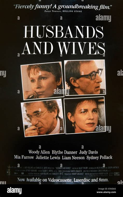 Husbands And Wives Top From Left Mia Farrow Woody Allen Bottom From