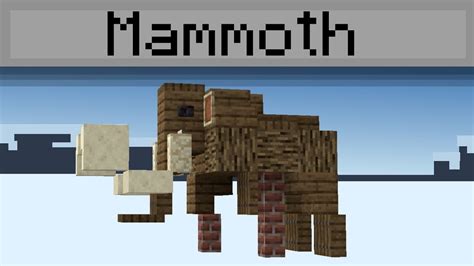 Minecraft How To Build Mammoth Youtube
