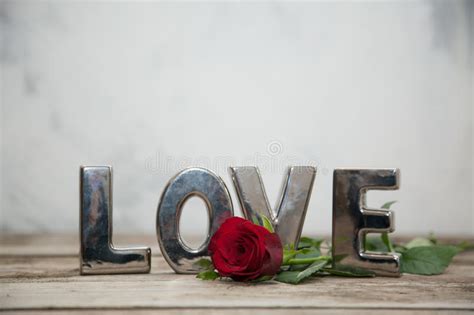 Love Spelled Out With Roses Stock Image Image Of Greeting Feelings