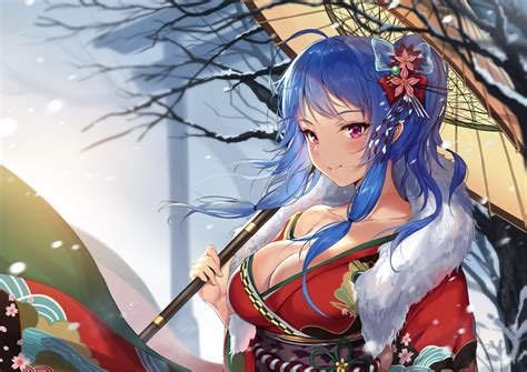 Wallpaper St Louis Azur Lane Azur Lane Anime Girls Women Blue