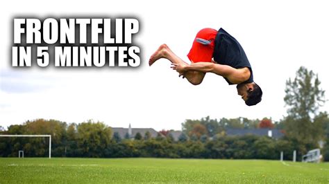 Learn How To Front Flip In Only 5 Minutes The Learning Zone