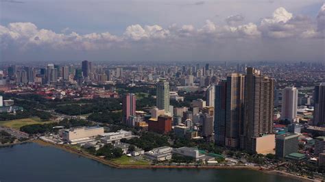 Aerial Video Downtown Manila Waterfront Stock Footage Sbv 338125248