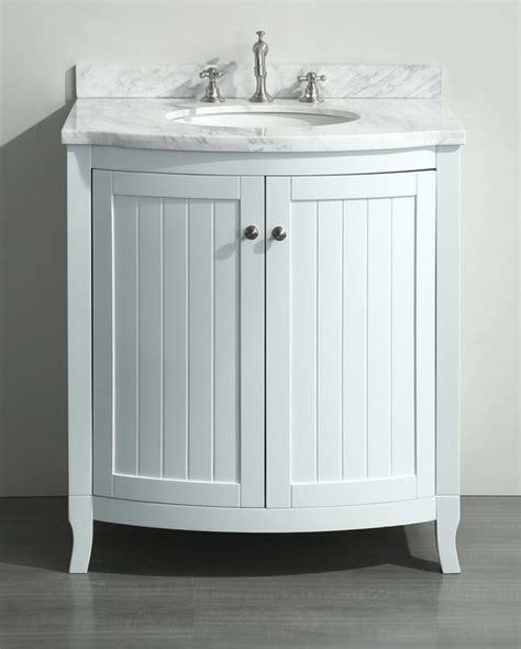 Add to wish list add to compare. 30 inch White Bathroom Vanity White Carrera Marble Top - Transitional - Bathroom Vanities And ...