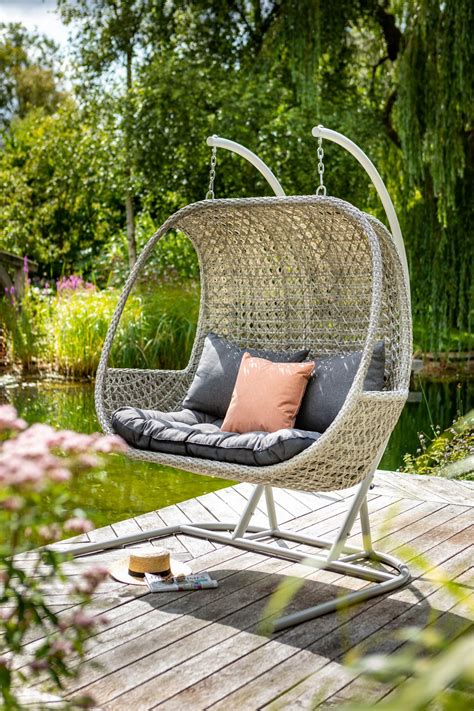 Ideal for a bedroom or a leisure spot in your living room, this hanging chair will be a perfect choice for an. Hartman Heritage Double Hanging Chair with Stand in Ash ...