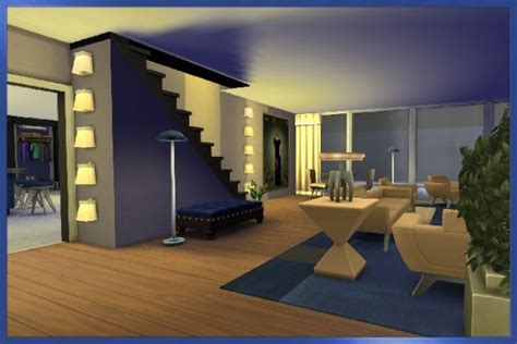 Blackys Sims 4 Zoo: Basement in Blue by Kosmopolit • Sims 4 Downloads