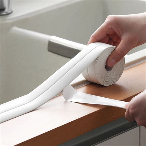 Caulk Strip Pe Self Adhesive Tape For Bathtub Bathroom Shower Toilet Kitchen And Wall Sealing In