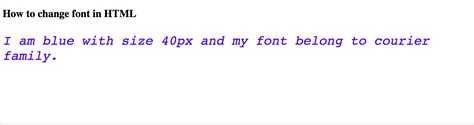 How To Change Fonts In Html Laptrinhx News