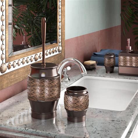 Next day delivery & free returns available. Bloomsbury Market Dublin Brown 6 Piece Bathroom Accessory Set & Reviews | Wayfair