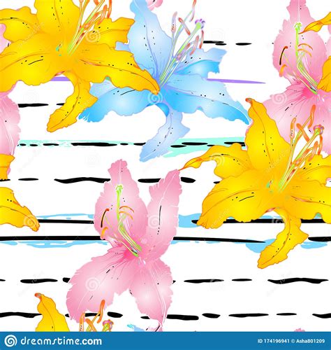 Free download, no login/sign up exclusive 40 categories. Trends Floral Seamless Pattern. Stripes Line Style Stock ...