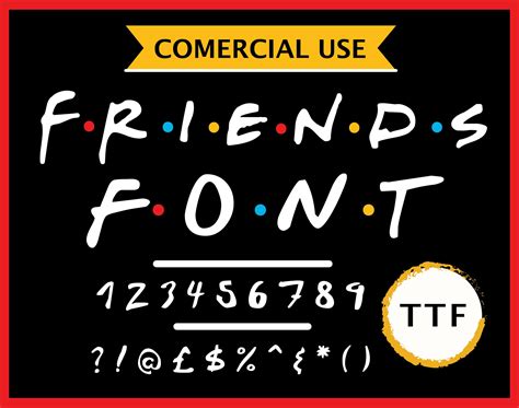 Excited To Share This Item From My Etsy Shop Friends Font Svg Ttf