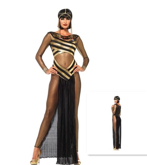 New Sexy Deluxe Ladies Fancy Dress Cleopatra Egypt Womens Costume