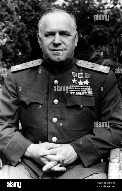 Georgy Konstantinovich Zhukov Mariscal De La Unión Soviética Ruso