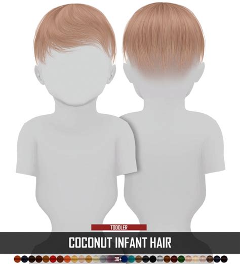 Coconut Tree Infant Hair By Thiago Mitchell At Redheadsims Sims 4 Updates