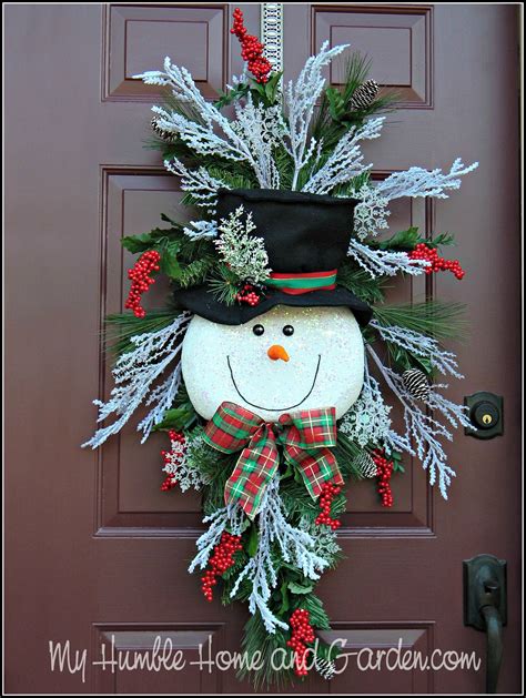 Tips And How To Create A Magical Snowman Wreath My Humble Home And