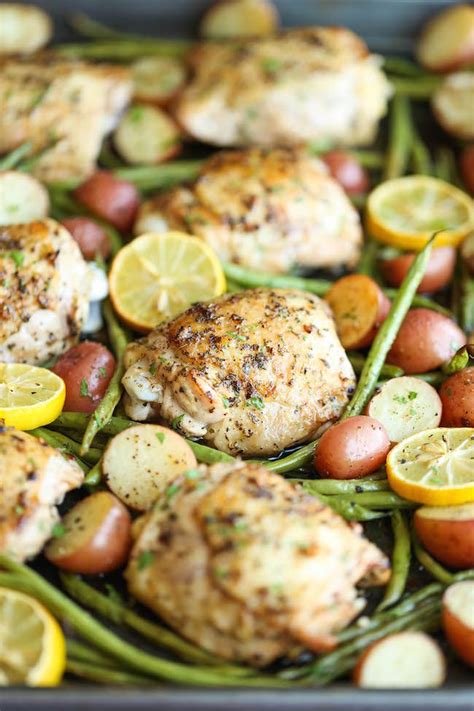 That recipe includes small red potatoes and broccoli — which cook in the fat rendered by the chicken thighs, no additional drizzle required. One Pan Greek Chicken - The easiest no-fuss weeknight meal ...