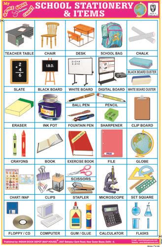School Stationery And Items In 2020 School Stationery Kids Learning