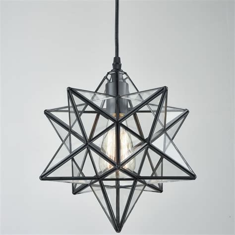 Star pendant light is a modest unique blend of modern shapes and classic colour used to create a distinctively celestial light shade. YOBO Lighting Transparent Glass Moravian Star Pendant ...