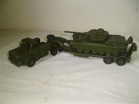 Dinky Toys Mighty Antar And Tank Transporter Model No 660 With Centurion