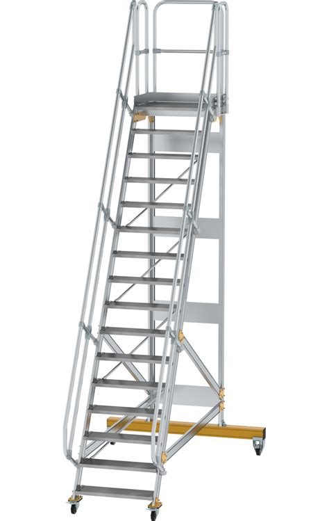 Mobile Platform Stairs 60° Step Width 800 Mm 16 Steps