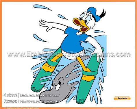 Donald Duck Water Skiing 2 Summertime Holiday Disney Character