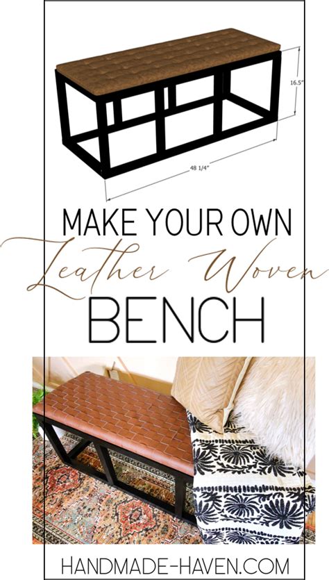 How To Create A Diy Leather Woven Bench This Modern Design Will Bring