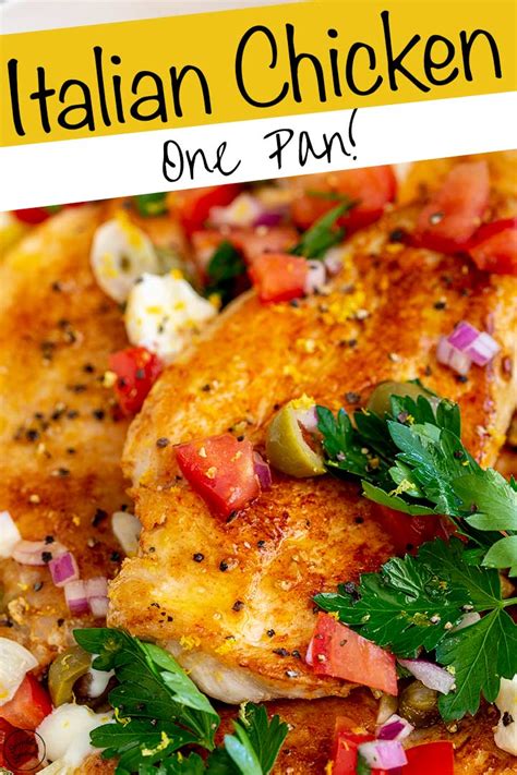 Easy One Pan Italian Chicken Breasts Sprinkles And Sprouts