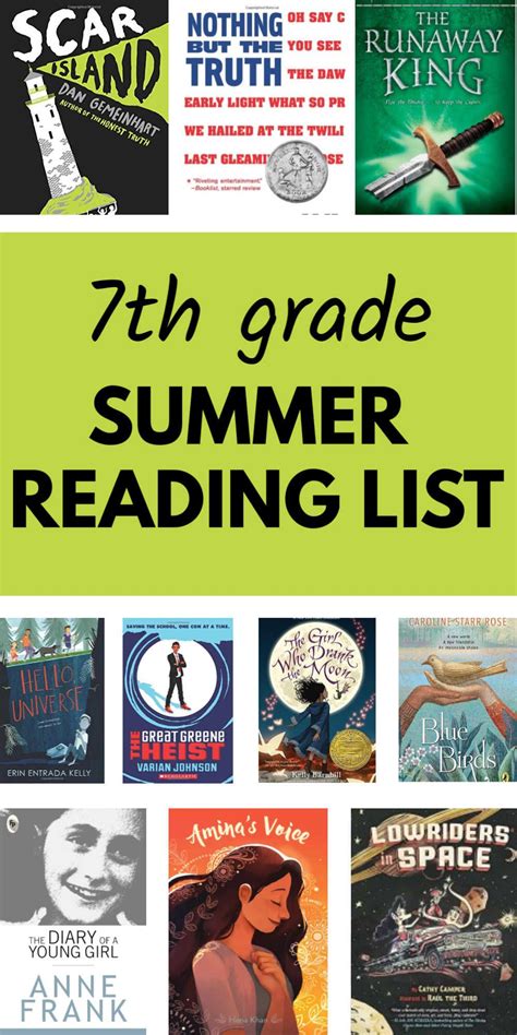 7th Grade Summer Reading List Recommended Books Summer Reading