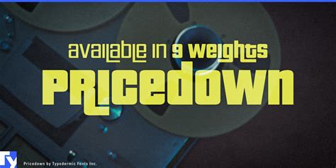 Pricedown Font Boxy Retro Font With Interlocking Characters