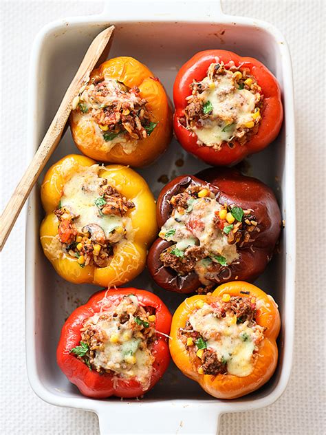 Best Ground Beef Stuffed Bell Peppers Best Recipes Ideas And